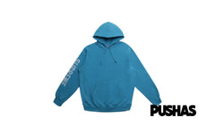 Sleeve Embroidery Hooded Sweatshirt 'Dark Aqua' (2018)