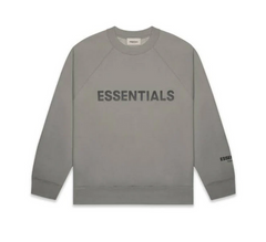 ESSENTIALS Long Sleeve Crewneck 'Cement'