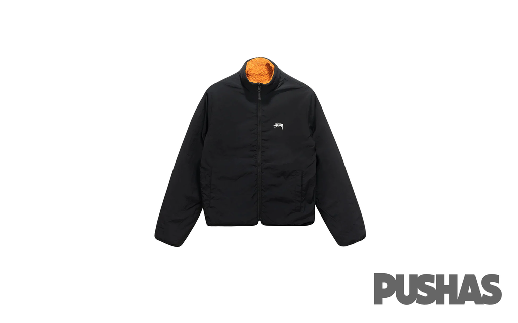 Stussy 8 Ball Sherpa Reversible Jacket 'Orange'